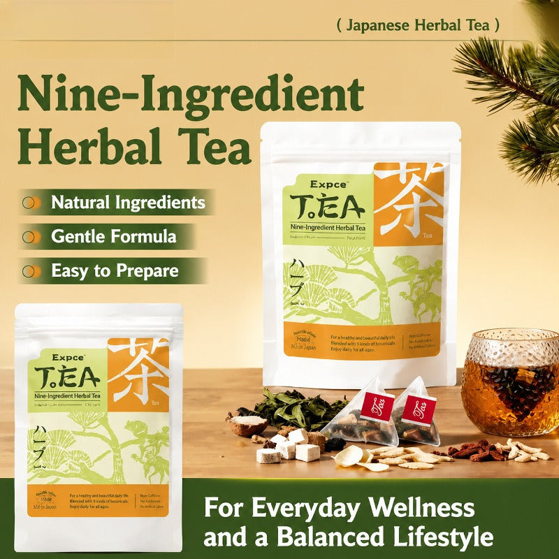 Nine-Herb Wellness Tea – Caffeine-Free Herbal Blend for Relaxation