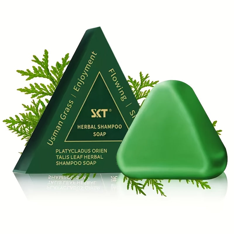 Nature Triangle Champú Sólido en Barra – Calmante y Fortalecedor para Todo Tipo de Cabello