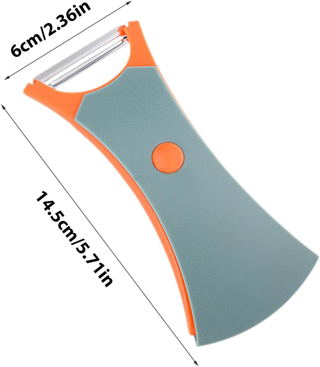 2-in-1 Fruit & Vegetable Peeler – Ergonomic Non-Slip Kitchen Gadget for Potato & Carrot