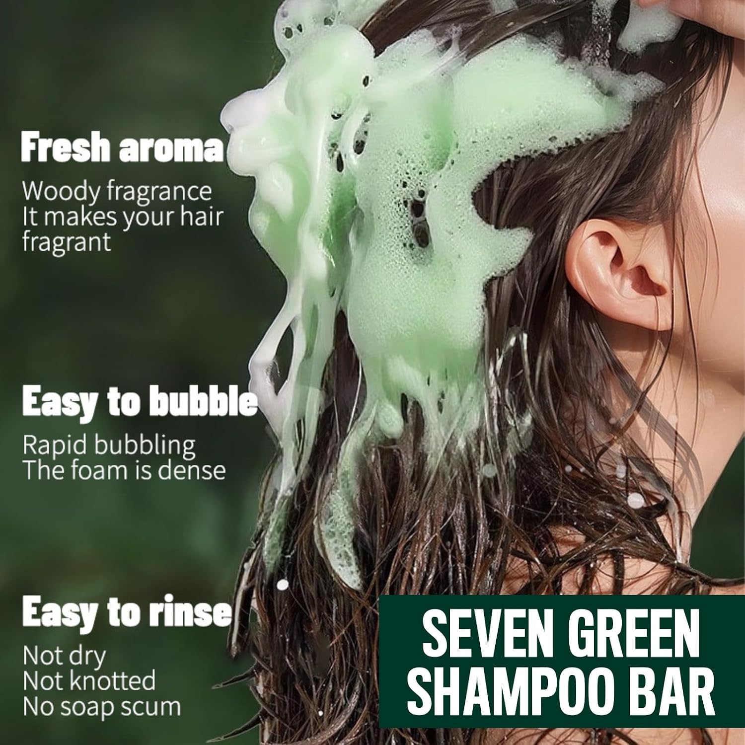Nature Triangle Champú Sólido en Barra – Calmante y Fortalecedor para Todo Tipo de Cabello