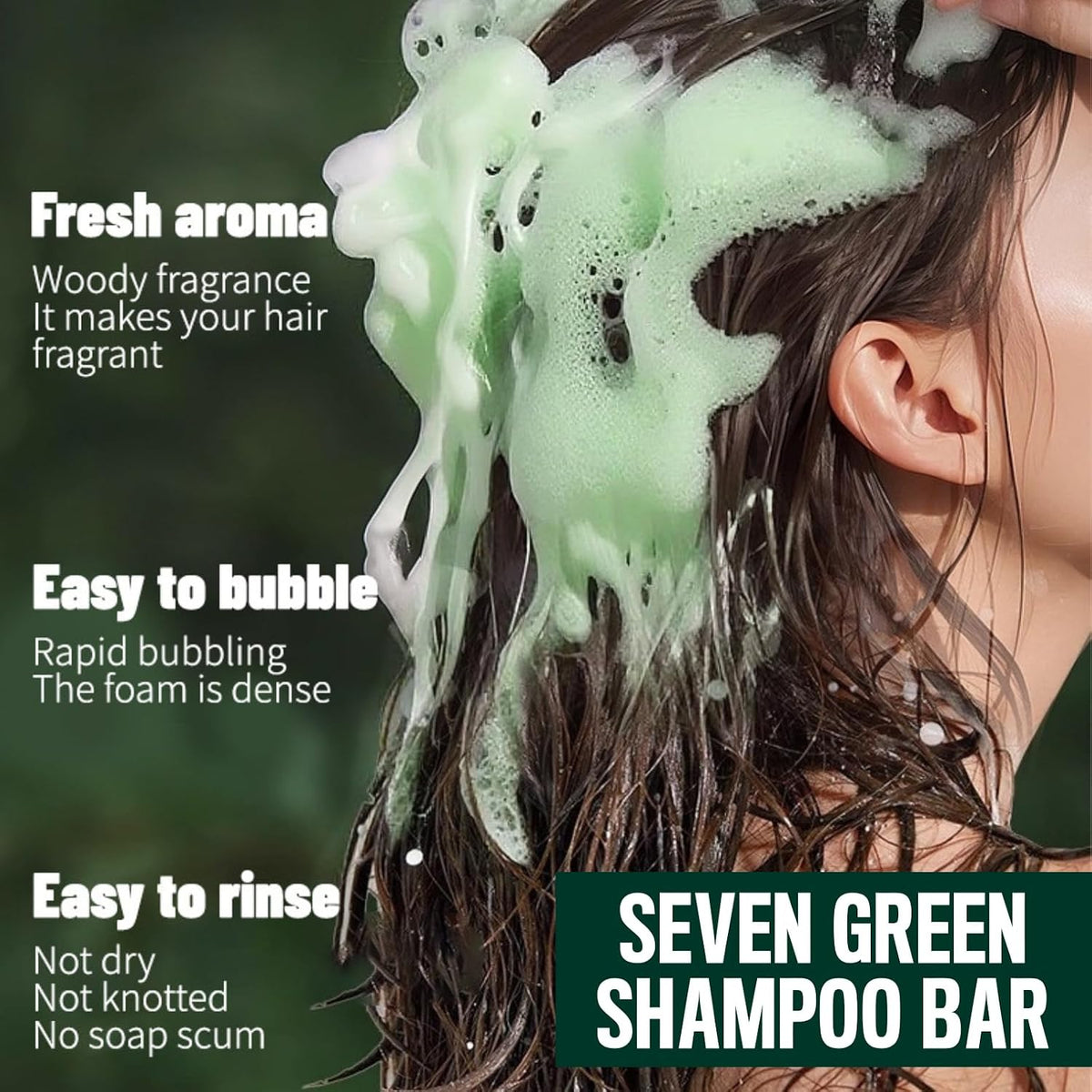 Nature Triangle Champú Sólido en Barra – Calmante y Fortalecedor para Todo Tipo de Cabello