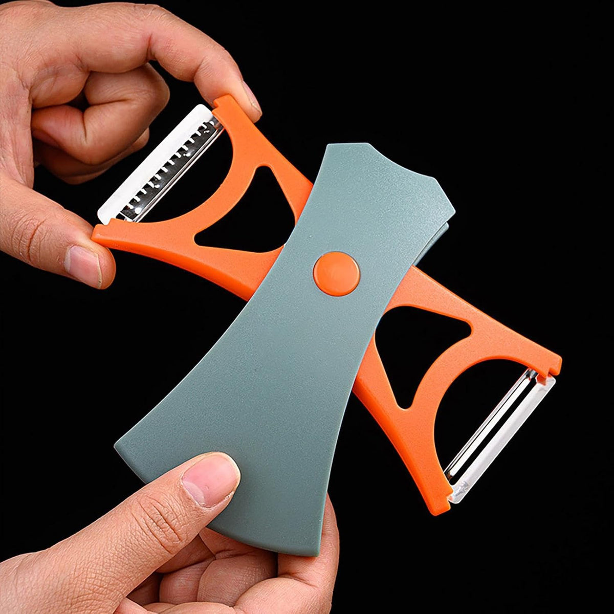 2-in-1 Fruit & Vegetable Peeler – Ergonomic Non-Slip Kitchen Gadget for Potato & Carrot
