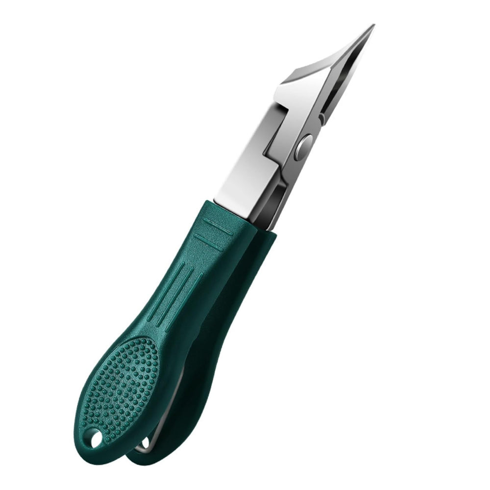 Ingrown Toenail Clipper – Sharp Wide-Opening Nail Trimmer for Thick & Hard Nails, Green