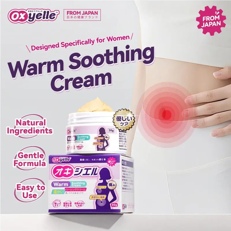 Oxyelle Non-Toxic Uterine Warming Cream - 1pc 30g Scented Ginseng Rose Extract Formula, 24 Months Shelf Life, Women's Monthly Body Warming Product