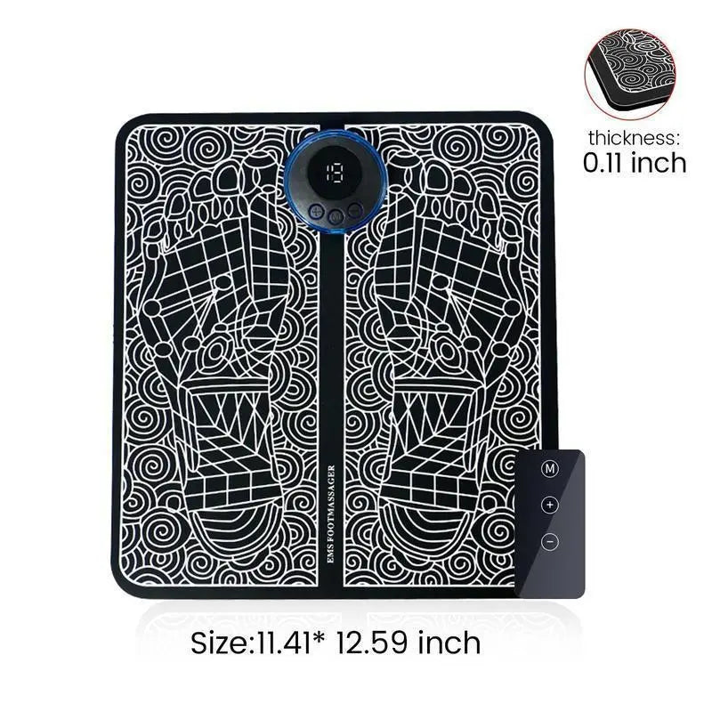 USB Rechargeable Foot Massager Mat – Portable, Odorless, Soothing Foot Relief Pad