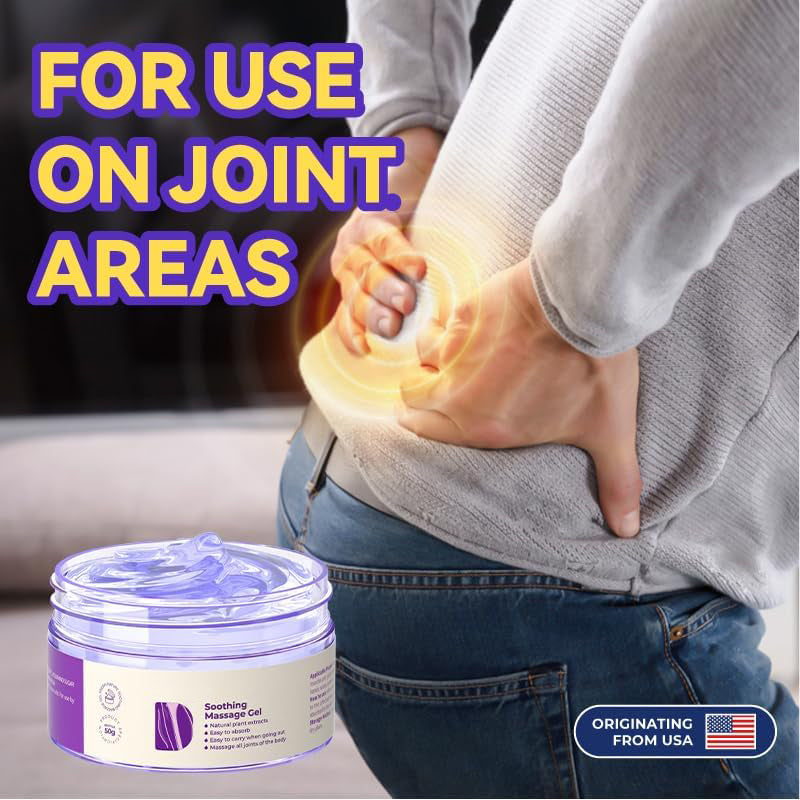 Purple Soothing Massage Gel – Daily Comfort for Body & Muscles, 1.76 oz
