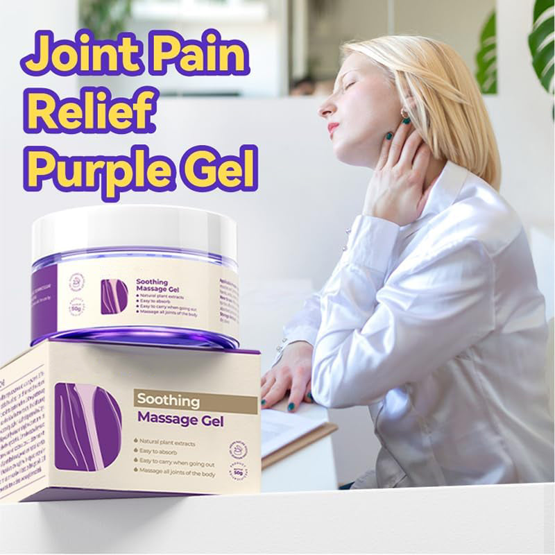 Purple Soothing Massage Gel – Daily Comfort for Body & Muscles, 1.76 oz