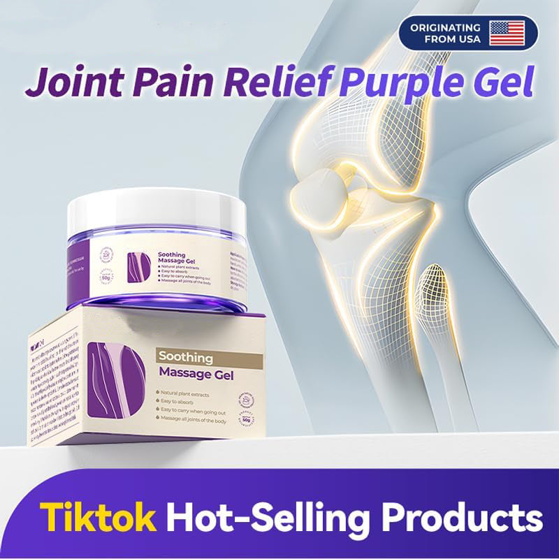 Purple Soothing Massage Gel – Daily Comfort for Body & Muscles, 1.76 oz