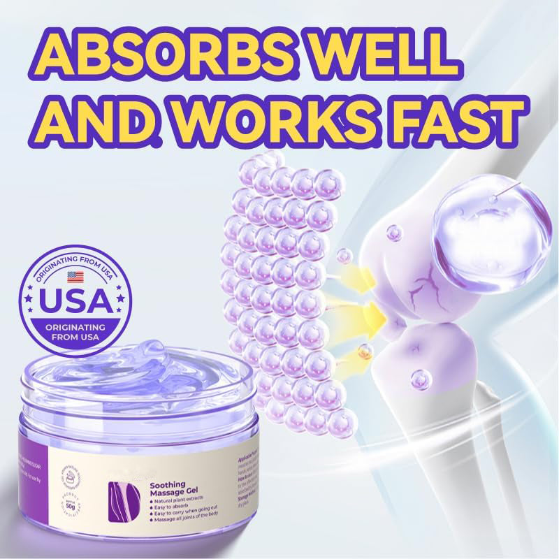 Purple Soothing Massage Gel – Daily Comfort for Body & Muscles, 1.76 oz