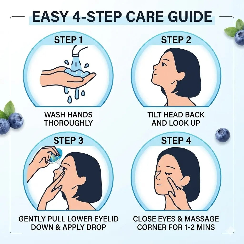 Blueberry Lutein Eye Serum – Revives tired eyes and enhances natural glow. 15ml.